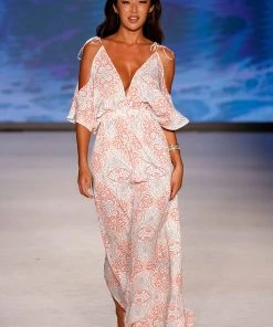 CUPSHE Myra Plunge Dolman Sleeve Split Dress