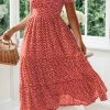 CUPSHE Ariyah Bubble Sleeve Ruffle Ditsy Dress Dresses