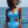 CUPSHE Journee Cut-out Tie Back One Piece Swimsuit