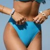 CUPSHE Summer Dreaming Cheeky High Leg High Waist Bikini Bottoms Bikinis