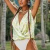 CUPSHE Summer Glow Up Yellow Ditsy Bodysuit