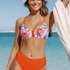 CUPSHE Swimwear UP TO 70% OFF Hayley Tropical Cutout Front Bikini