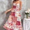 CUPSHE Liliana Loose Maxi Floral Slip Dress
