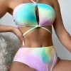 CUPSHE Arizona Road Trip Wrap Bralette And Mid Rise Bikini Set Bikinis