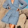 CUPSHE Addison Long Sleeve Ditsy Ruffle Short Dress Dresses