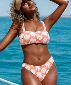 CUPSHE Kaia Floral Wide Strap Bikini Swimwear UP TO 70% OFF