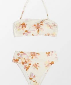 CUPSHE Swimwear BOGO 40% OFF Megan Floral Halter High Waisted Bikini