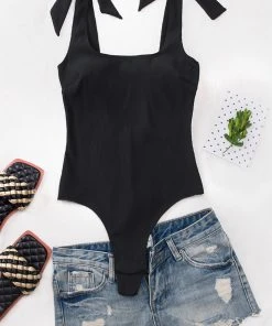 CUPSHE Brianna Bowknot Bodysuit