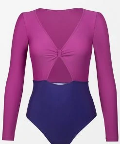 CUPSHE One Pieces Kaylin Color Block Cut Out Long Sleeve One Piece Swimsuit