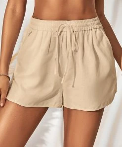 CUPSHE Accs & Clothing Brynlee Drawstring Linen Slight Shorts