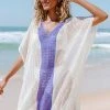 CUPSHE Ora Color Block Crochet Cover Up
