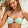 CUPSHE Bikinis Destini Smocked O-ring Bikini Top