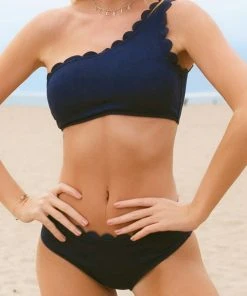 CUPSHE Miss The Past One Shoulder Bikini Set