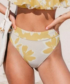 CUPSHE Delicate Expressions Cheeky High Waist Bottom