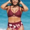 CUPSHE Quinn Twist Cutout Plus Size Bikini Top