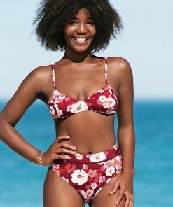 CUPSHE Paige Floral Bikini Top Bikinis