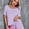 CUPSHE Malaga Round Neck Cut Out Short Sleeve Sweatshirt