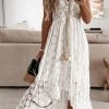 CUPSHE Ariya V-neck Lace Up Slip Dress Dresses