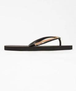 CUPSHE Primorsko Black Toe Post Flip Flops Accs & Clothing
