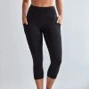 CUPSHE Irina Black Capris Leggings