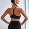 CUPSHE Island Vibes Black Sports Bra