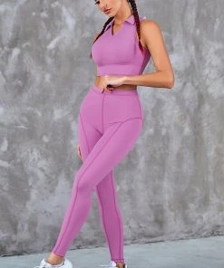 CUPSHE Tropix Shirt Collar Crop Sports Bra Accs & Clothing