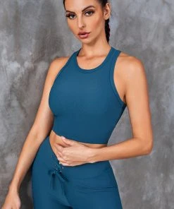 CUPSHE Beach Shirts & Tops Candlelight Round Neckline Sleeveless Top