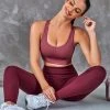 CUPSHE Cerise Dust Pink U-neck Sports Bra