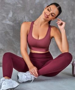 CUPSHE Cerise Dust Pink U-neck Sports Bra