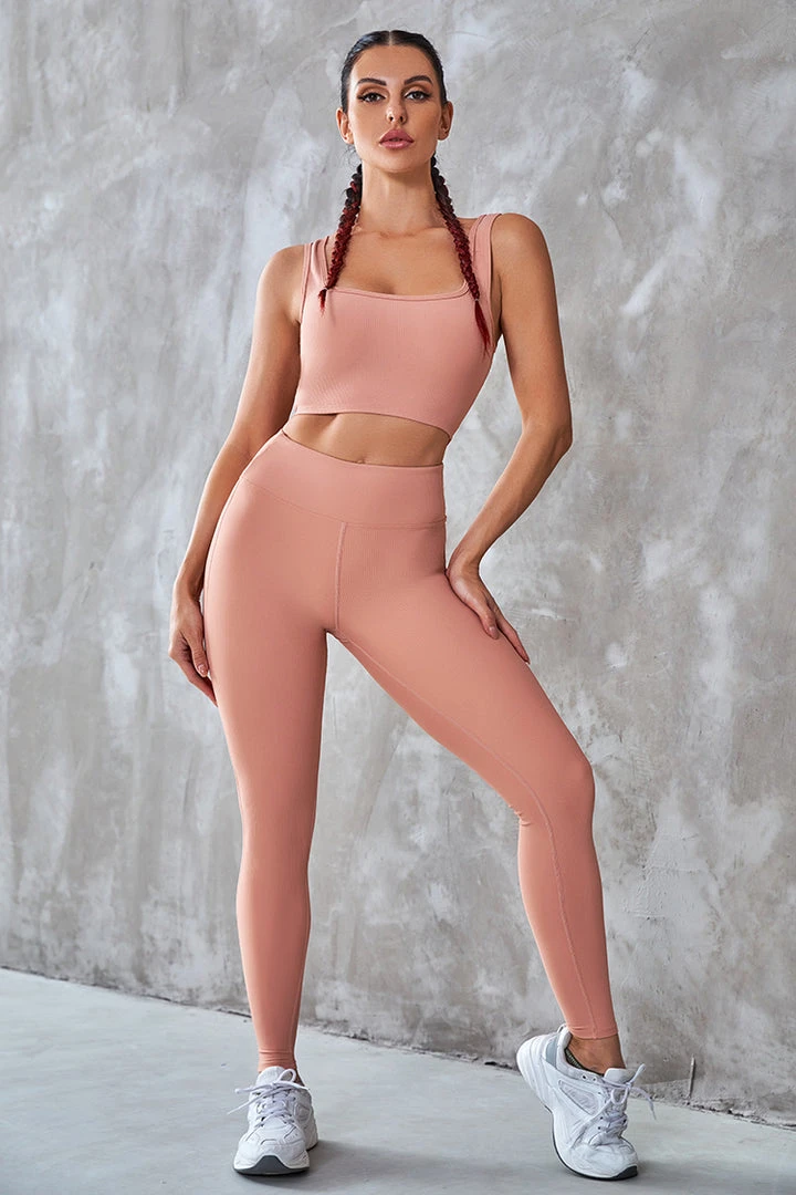 CUPSHE Nova U-neck High Waist Matching Set