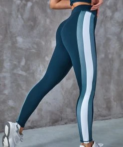 CUPSHE Accs & Clothing Private Jet Color Block High Waisted Leggings