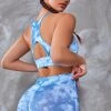 CUPSHE Moonstone Cut Out Tie Dye Sports Bra Accs & Clothing