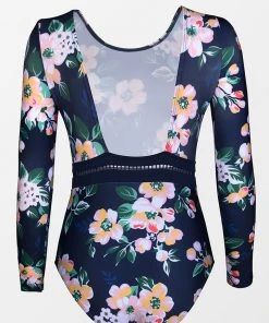 CUPSHE Secret Garden Long Sleeve One Piece Swimsuit One Pieces