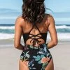 CUPSHE One Pieces Ensley Floral Cut-out One Piece Swimsuit