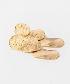 CUPSHE Trunk Bay Gold Minimalism Geometric Earrings Accs & Clothing