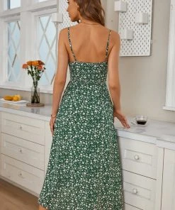 CUPSHE Thalia Ditsy Tie Slip Dress Dresses