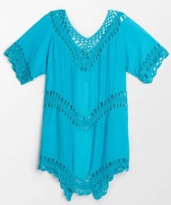 CUPSHE Cover Ups Susan Crochet Tie Front Kimono