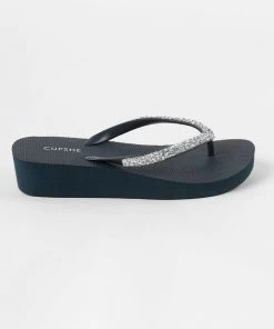 CUPSHE Baker Beach Navy Crystal Sandals Accs & Clothing