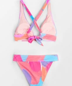 CUPSHE Abstract Expressions Tall Tri And Classic Hipster Bikini Set Bikinis