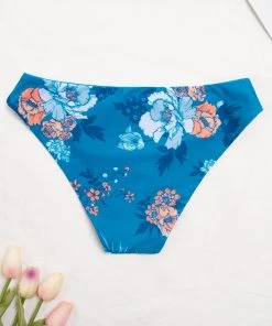 CUPSHE Seafoam Garden Reversible Standard Rise Bikini Bottom