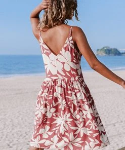 CUPSHE Allyson Thin Strap Floral A-Shape Dress