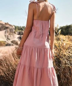 CUPSHE Mavis Thin Straps Pull Over Slip Dress