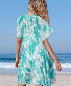 CUPSHE Dresses Ivanna Floral Print Tiered Dress