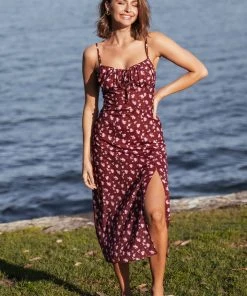 CUPSHE Alvina Thin Straps Drawstring Zipper A-Shape Dress Dresses