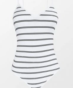 CUPSHE Estelle Striped Rib Bodysuit All Clothing