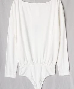 CUPSHE Best Seller Clothing Christina Long Sleeve Drop Shoulder Bodysuit