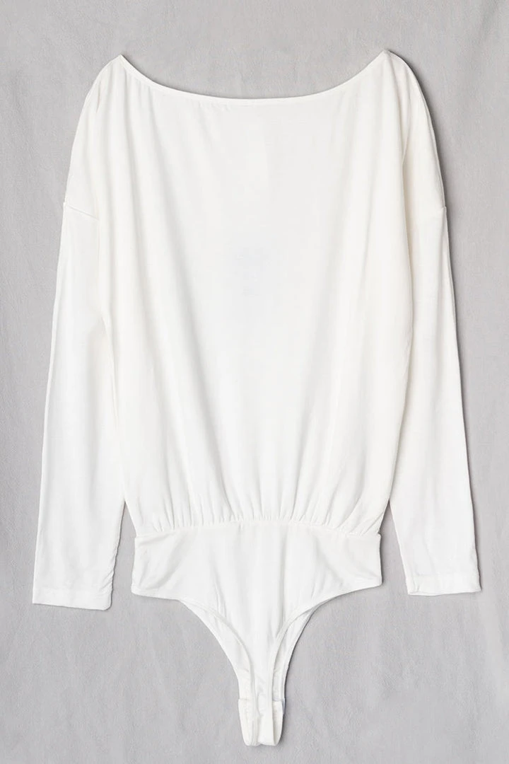 CUPSHE Best Seller Clothing Christina Long Sleeve Drop Shoulder Bodysuit