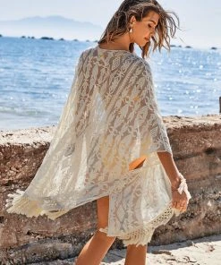 CUPSHE Alanis Dolman Sleeve Short Kaftan Cover Ups