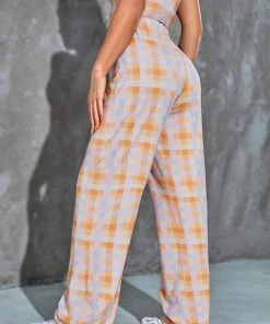 CUPSHE Gleam High Waist Straight Leg Pant