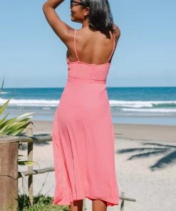 CUPSHE Shyann Adjustable Straps Zipper Bunny Tie Cut Out A-Shape Dress Dresses